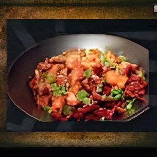 Pollo in salsa piccante