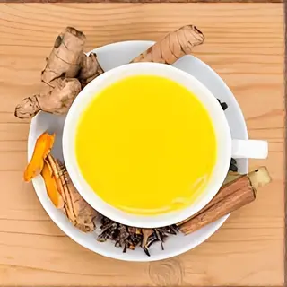 Cloves, cinnamon, turmeric tea