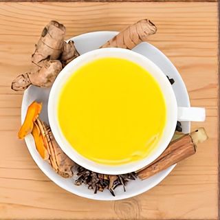 Cloves, cinnamon, turmeric tea