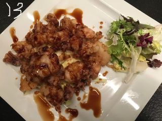 Calamar Crujiente Estilo Japonés