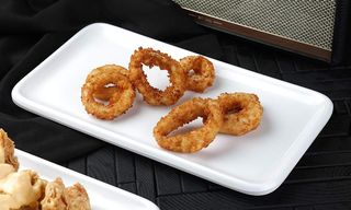 ხახვის რგოლები +კეჩუპი