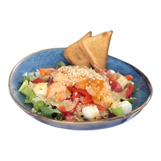 Salata cu creveti si mozarella