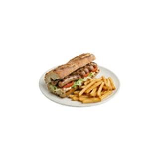 Bocadillo Saucisse avec frites