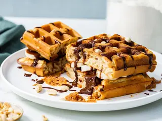 Gaufre Snickers