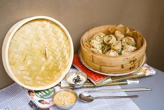 Pierożki mandu tofu-kimchi (vegan)