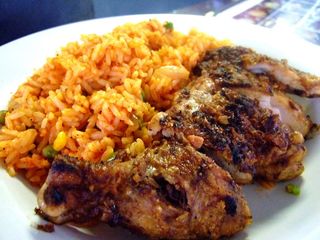 Bernadines Jollof & Peppered Drumsticks