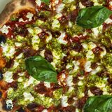 Pizza Pesto E Burrata, Familiar (60 cm x 40 cm)