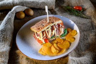 Маслинова фокача с прошуто (400г)