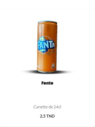 Fanta - Orange  ( 24cl ) Canette