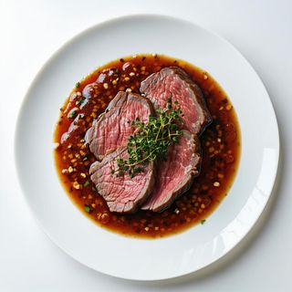 Fesa di vitello con soia fermentata