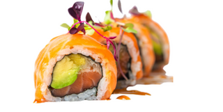 Uramaki De Salmón Y Mango (4 Pzs.)