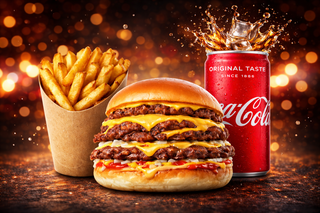 Meniu Triple Smash Cheeseburger