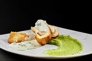 Pui gorgonzola
