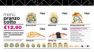 Menù pranzo cotto