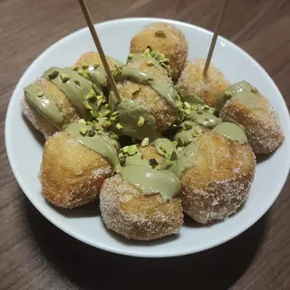 Gnocchi di pizza al pistacchio