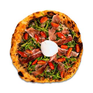 Pizza contemporánea tartufata