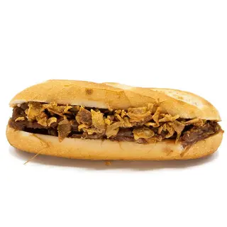 73. Pulled pork y cebolla crujiente