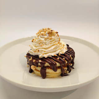 Pancakes panna e cioccolato