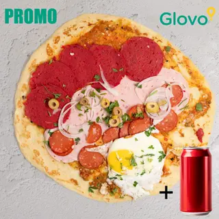 PROMO: Spécial mlewi janoub Extra salami + Soda