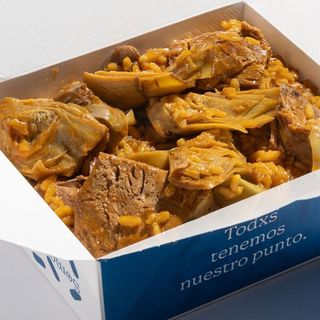 ARROZ MELOSO DE LECHAZO Y ALCACHOFAS (2 PAX)