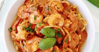 Pâtes aux Crevettes 