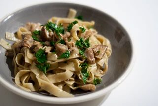 Tagliatelle cu hribi proaspeti