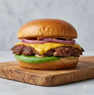 Smash burger single