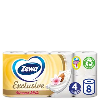 Zewa Hartie Igienica Lapte De Migdale 8 Role 4Str (180751)