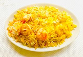 60. Jhinga biryani