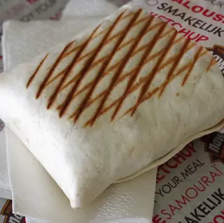 Menú de taco vegetariano