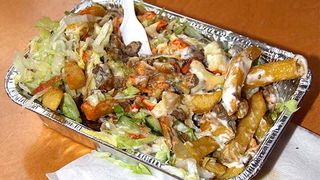 Kapsalon z kurczakiem duży