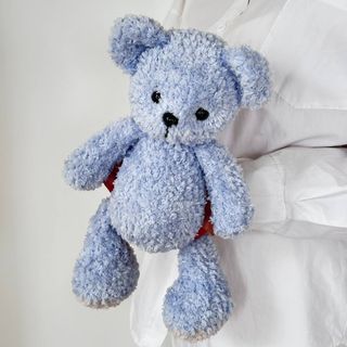 Ведмедик пухнастий блакитний