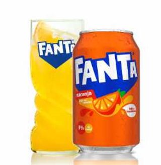 Fanta Naranja lata 330ml.