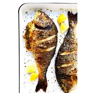 Oven-baked fish