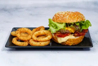 Burger bagel