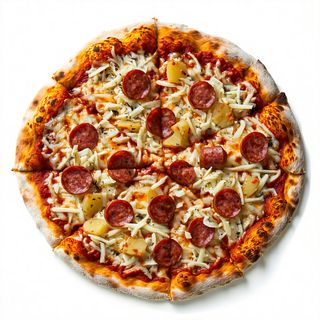 Pizza wurstel e patate