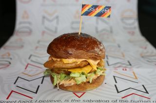 Chicken burger i krompirići