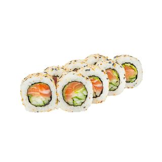 Каліфорнія в кунжуті з лососем