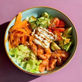 Боулы с креветками и с сёмгой