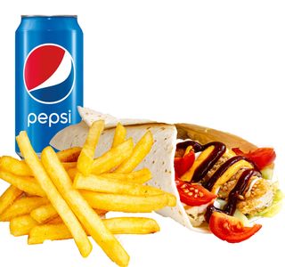 BBQ როლი, პატარა ფრი და პეპსი