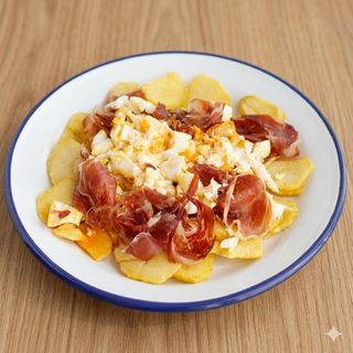 Huevos Fritos Con Jamón Y Patatas