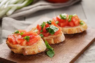 Bruschetta con pomodorini 2pz