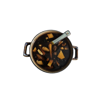 Sopa al estilo "aleta de tiburón"