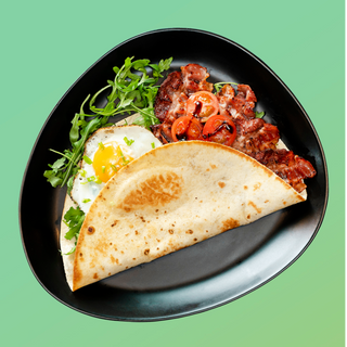 Egg & Bacon Piadina Romagnola