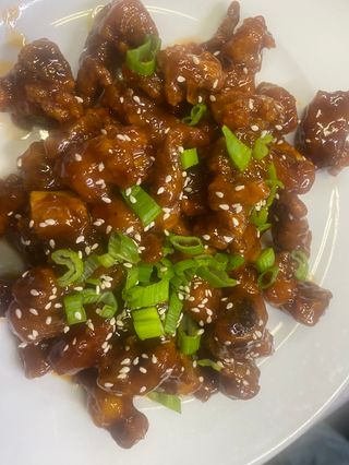 Costilla con salsa agridulce