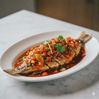 169 - Branzino in salsa agrodolce 糖醋鱼