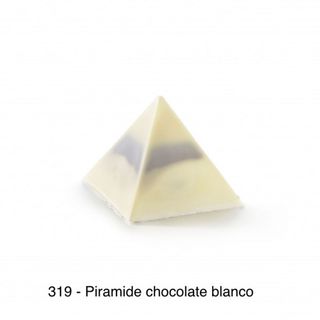 319.- Piramide chocolate blanco