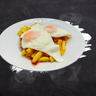 Huevos Estrellados Con Jamón Ibérico