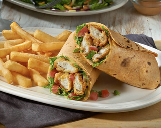 Stuffed crispy chicken wrap