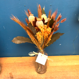 Ramo preservado con botella otoño